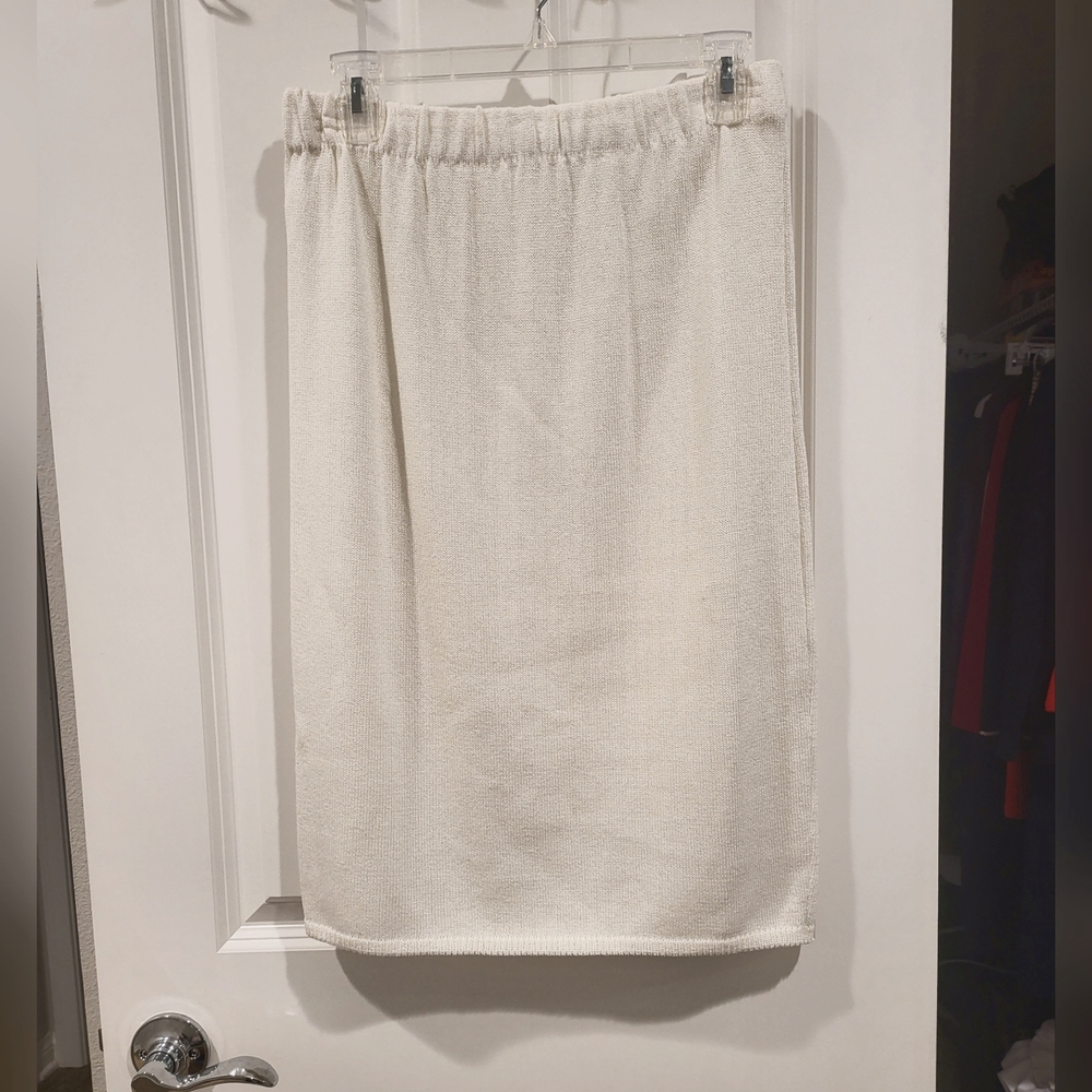 Vintage San Remo by Laura Knits White Skirt